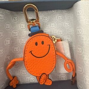 Maison De Sabre leather Mr. Men bag charm/air tag holder NWT